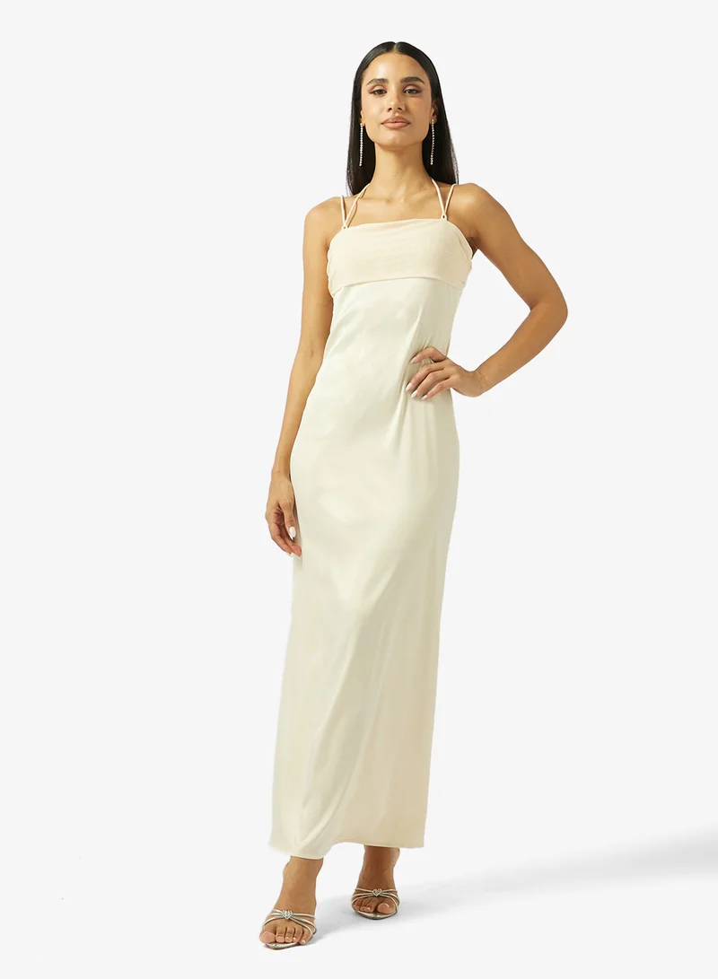 جينجر Satin Slip Dress